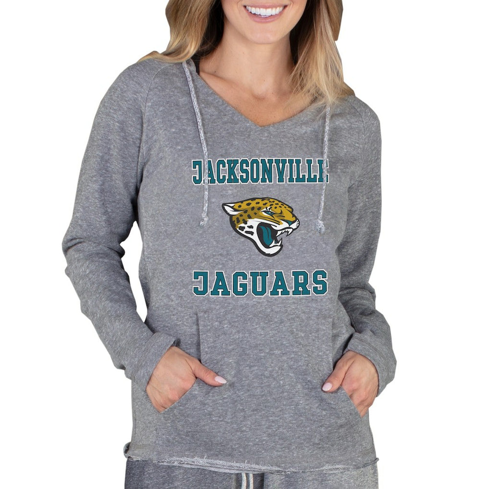 Jacksonville Jaguars Concepts Sport Women's Mainstream Tri-Blend Raglan Hoodie V-Neck Top