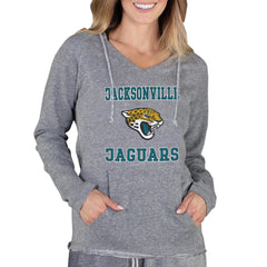 Jacksonville Jaguars Concepts Sport Women's Mainstream Tri-Blend Raglan Hoodie V-Neck Top