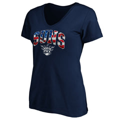 Phoenix Suns Women's Banner Wave V-Neck T-Shirt Outlet