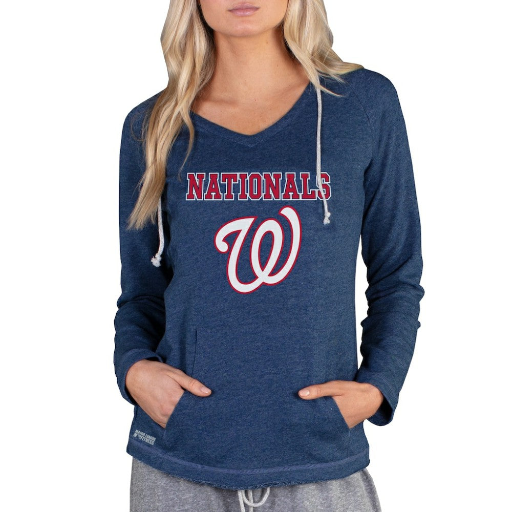 Washington Nationals Concepts Sport Women's Mainstream Terry Long Sleeve Hoodie Top | MLB Outlet