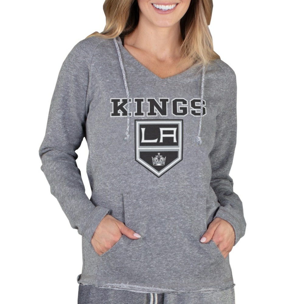 Los Angeles Kings Concepts Sport Women's Mainstream Terry Tri-Blend Long Sleeve Hooded Top Discount