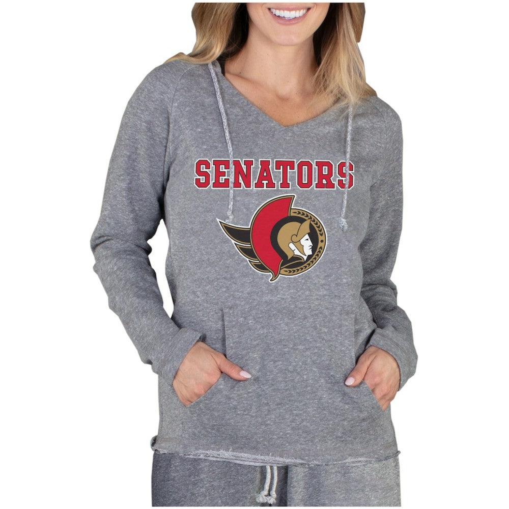 Ottawa Senators Concepts Sport Women's Mainstream Terry Long Sleeve Hooded Top Sale