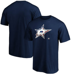 Dallas Stars Banner Wave Logo T-Shirt Discount