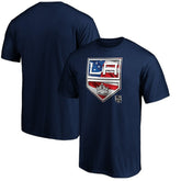 Los Angeles Kings Banner Wave Logo T-Shirt For Sale