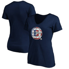 Boston Bruins Women's Banner Wave Logo V-Neck T-Shirt T-Shirt Sale