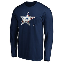 Dallas Stars Banner Wave Logo Long Sleeve T-Shirt Online