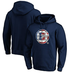 Boston Bruins Banner Wave Logo Pullover Hoodie Online