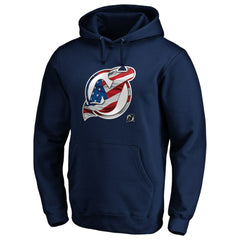 New Jersey Devils Banner Wave Logo Pullover Hoodie Sale