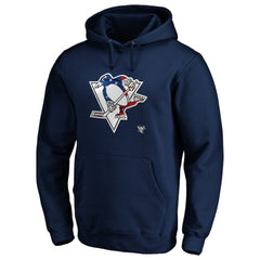 Pittsburgh Penguins Banner Wave Logo Pullover Hoodie Online