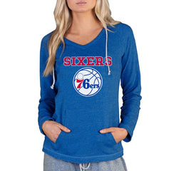 Philadelphia 76ers Concepts Sport Women's Mainstream Terry Hooded Top New
