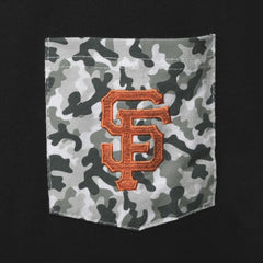 San Francisco Giants 5th & Ocean by New Era Brushed Camo Pocket T-Shirt | MLB Sale