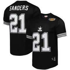 Dallas Cowboys Mitchell & Ness Deion Sanders Retired Player Name & Number Mesh Top