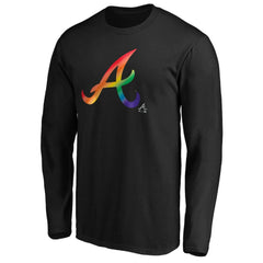 Atlanta Braves Team Pride Logo Long Sleeve T-Shirt | MLB New