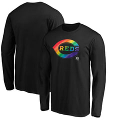 Cincinnati Reds Team Pride Logo Long Sleeve T-Shirt | MLB Sale
