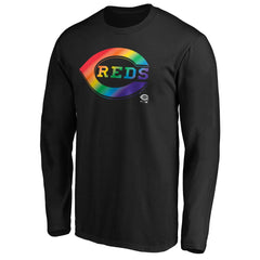 Cincinnati Reds Team Pride Logo Long Sleeve T-Shirt | MLB Sale