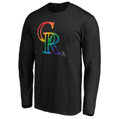 Colorado Rockies Team Pride Logo Long Sleeve T-Shirt | MLB Online