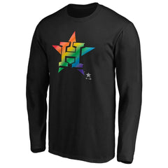 Houston Astros Team Pride Logo Long Sleeve T-Shirt | MLB Discount