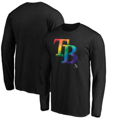 Tampa Bay Rays Team Pride Logo Long Sleeve T-Shirt | MLB Discount