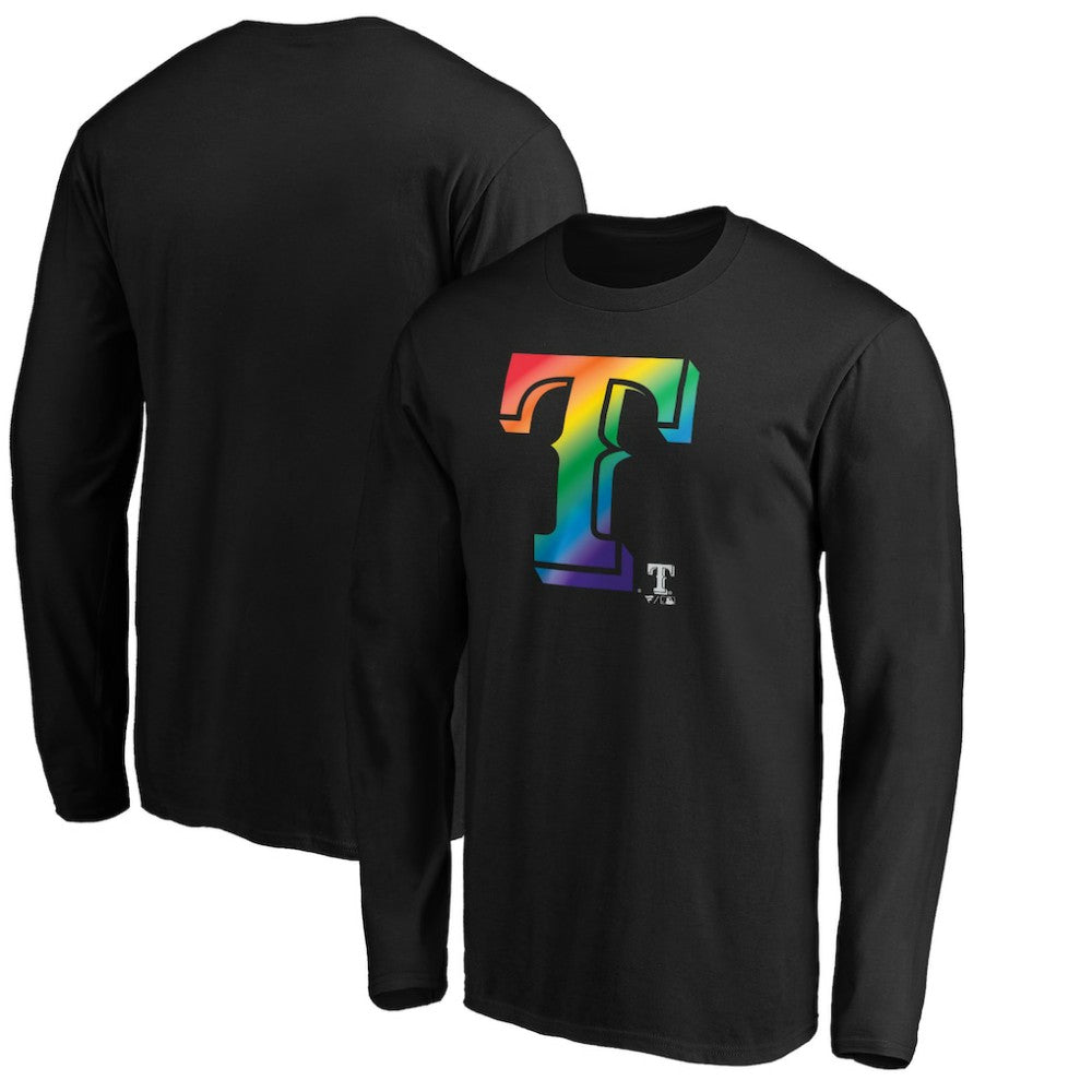 Texas Rangers Team Pride Logo Long Sleeve T-Shirt | MLB On Sale