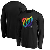 Washington Nationals Team Pride Logo Long Sleeve T-Shirt | MLB New