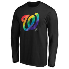 Washington Nationals Team Pride Logo Long Sleeve T-Shirt | MLB New