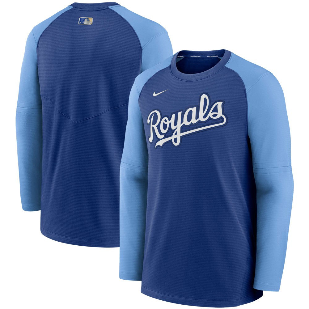 Kansas City Royals Nike Authentic Collection Pregame Performance Raglan Pullover Sweatshirt | MLB Online