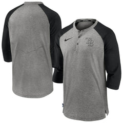 Tampa Bay Rays Nike Authentic Collection Flux Henley Raglan 3/4-Sleeve T-Shirt | MLB Near me