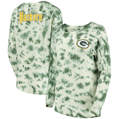 Green Bay Packers New Era Women's Tie-Dye Long Sleeve T-Shirt