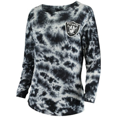Las Vegas Raiders New Era Women's Tie-Dye Long Sleeve T-Shirt