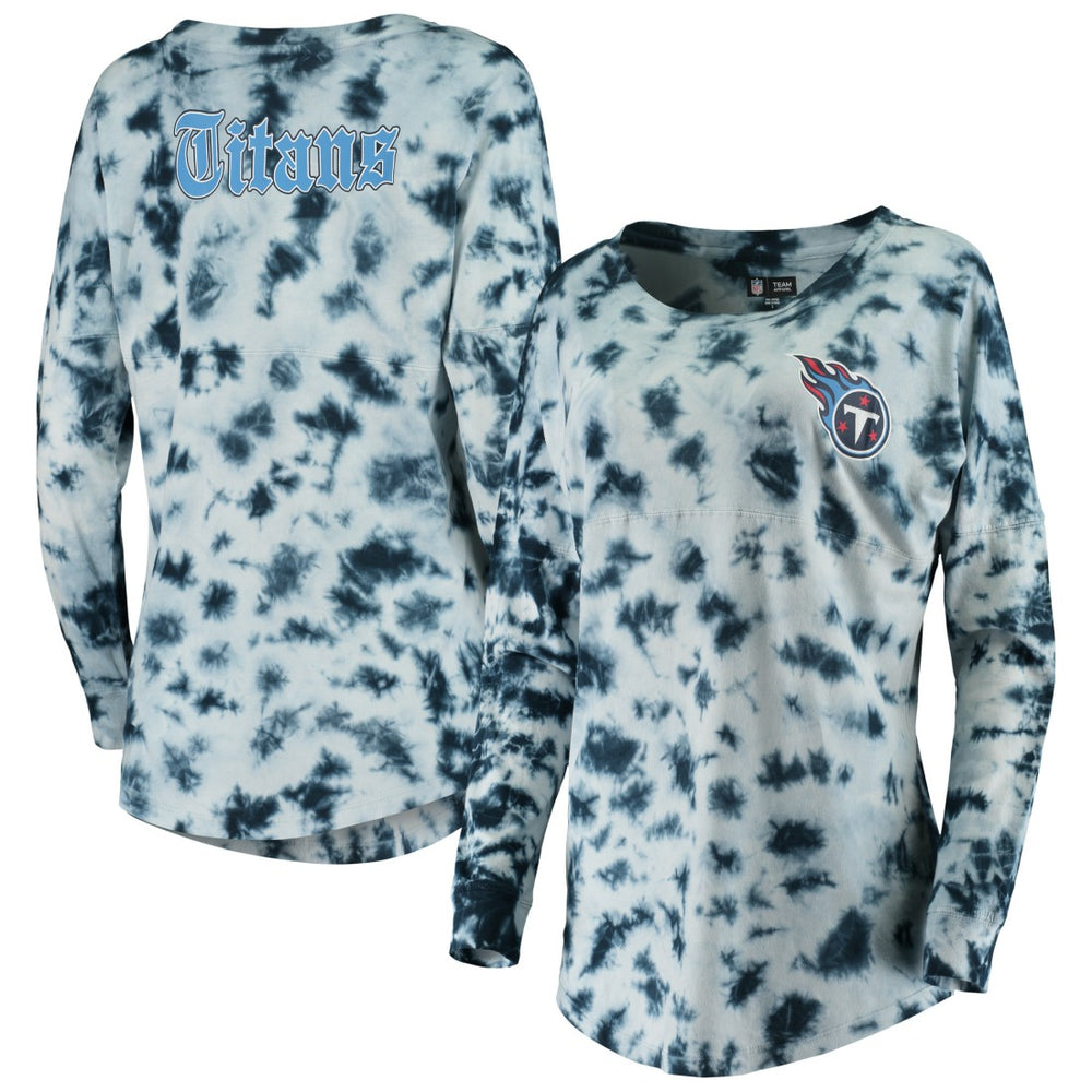 Tennessee Titans New Era Women's Tie-Dye Long Sleeve T-Shirt