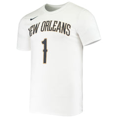 Zion Williamson New Orleans Pelicans Name & Number Performance T-Shirt Outlet
