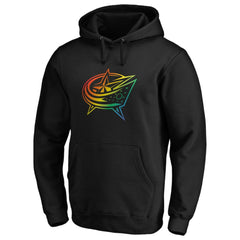 Columbus Blue Jackets Team Pride Logo Pullover Hoodie Outlet