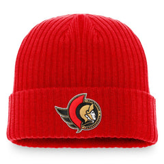Ottawa Senators Fanatics Core Primary Logo Cuffed Knit Hat Discount