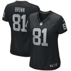 Las Vegas Raiders Nike Tim Brown Women's Game Retired Player Jersey