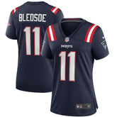 New England Patriots Nike Drew Bledsoe Women's Game Retired Player Jersey