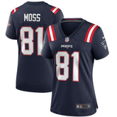 New England Patriots Nike Randy Moss Women's Game Retired Player Jersey