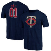 Minnesota Twins Father's Day Greatest Dad Tri-Blend T-Shirt | MLB For sale
