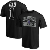Colorado Rockies Father's Day #1 Dad T-Shirt | MLB For sale