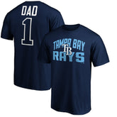 Tampa Bay Rays Father's Day #1 Dad T-Shirt | MLB New