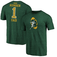Green Bay Packers #1 Dad Team Logo T-Shirt