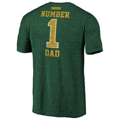 Green Bay Packers #1 Dad Team Logo T-Shirt