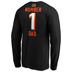 Cincinnati Bengals #1 Dad Long Sleeve Team Logo T-Shirt