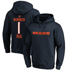 Chicago Bears #1 Dad Pullover Hoodie