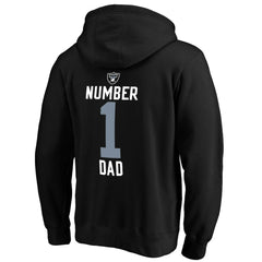 Las Vegas Raiders #1 Dad Pullover Hoodie