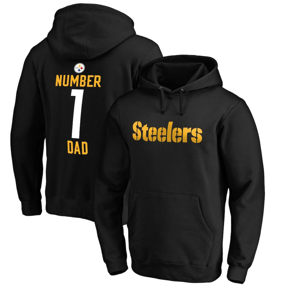 Pittsburgh Steelers #1 Dad Pullover Hoodie