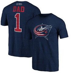 Columbus Blue Jackets Greatest Dad Tri-Blend T-Shirt Discount