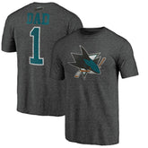San Jose Sharks Greatest Dad Tri-Blend T-Shirt For Sale