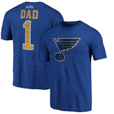 St. Louis Blues Greatest Dad Tri-Blend T-Shirt Outlet