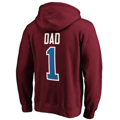 Colorado Avalanche #1 Dad Pullover Hoodie Discount