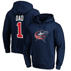 Columbus Blue Jackets #1 Dad Pullover Hoodie Sale